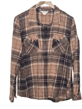 Natural Reflections Plaid Buttoned Down Shirt
